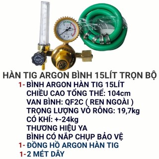 Hàn Tig Argon bình 8Lít_10Lít_15Lít công việc nhỏ, ít sử dụng, dùng cho máy hàn Tig Argon