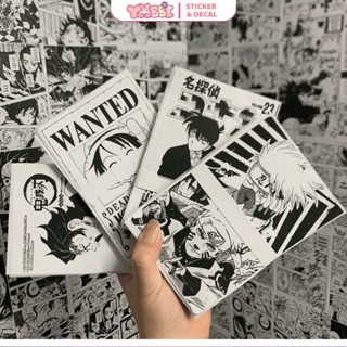 Bộ 100 tờ tranh decal dán tường anime poster dán tường manga trang trí phòng decor góc học tập