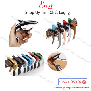 Kẹp capo guitar classic acoustic ukulele guitar điện Kim Loại Enzi lên tông hạ tông dùng cho mọi loại đàn ghita
