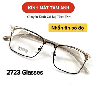 Gọng Kính Cận Nửa Viền Nam Nữ Dáng Vuông Nhiều Màu TAMANHEYEWEAR
