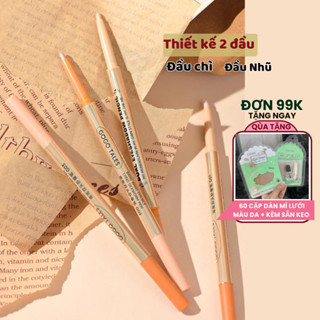 Bút Kẻ Bọng Mắt Nhũ Mắt 2 Đầu GOGO TALES Double Lying Silkworm Pen GT446 - GOGOTALES