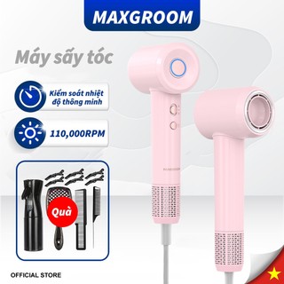  Maxgroom Máy Sấy Tóc Ion Âm Mini Tạo Kiểu 2 Chiều Nam nữ tặng kèm đầu tạo kiểu bảo hành 24 tháng 