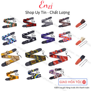 Dây đeo đàn guitar acoustic classic guitar bass ghita điện phối hình dày dặn chắc chắn Enzi