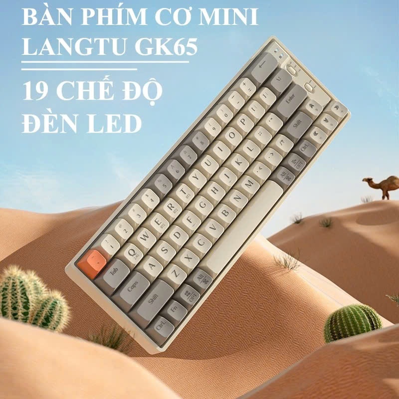 Bàn phím cơ không dây LANGTU GK65, goldenswitch HOTSWAP 3 chế độ kết nối, hỗ trợ Win/Mac | BigBuy360 - bigbuy360.vn