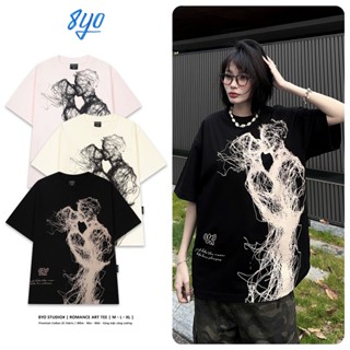 Áo Thun Nam Nữ 8YO "Romance" Art Tee Cotton 100% Unisex Form Rộng Tay Lỡ Oversize Local Brand
