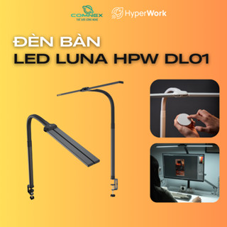 Đèn kẹp bàn LED HyperWork Luna - HPW DL01 | Hàng chính hãng | Bảo Hành 12 tháng