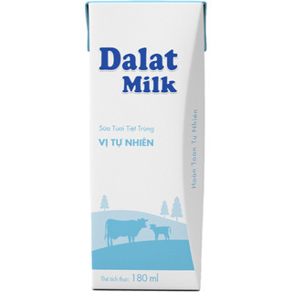 [Combo 3 lốc] Sữa tươi Dalat Milk 180ml
