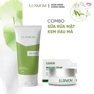  Combo Siêu Tiết Kiệm Sữa Rửa Mặt + Kem Rau Má Luxmom - Dưỡng Trắng Hàng Ngày 