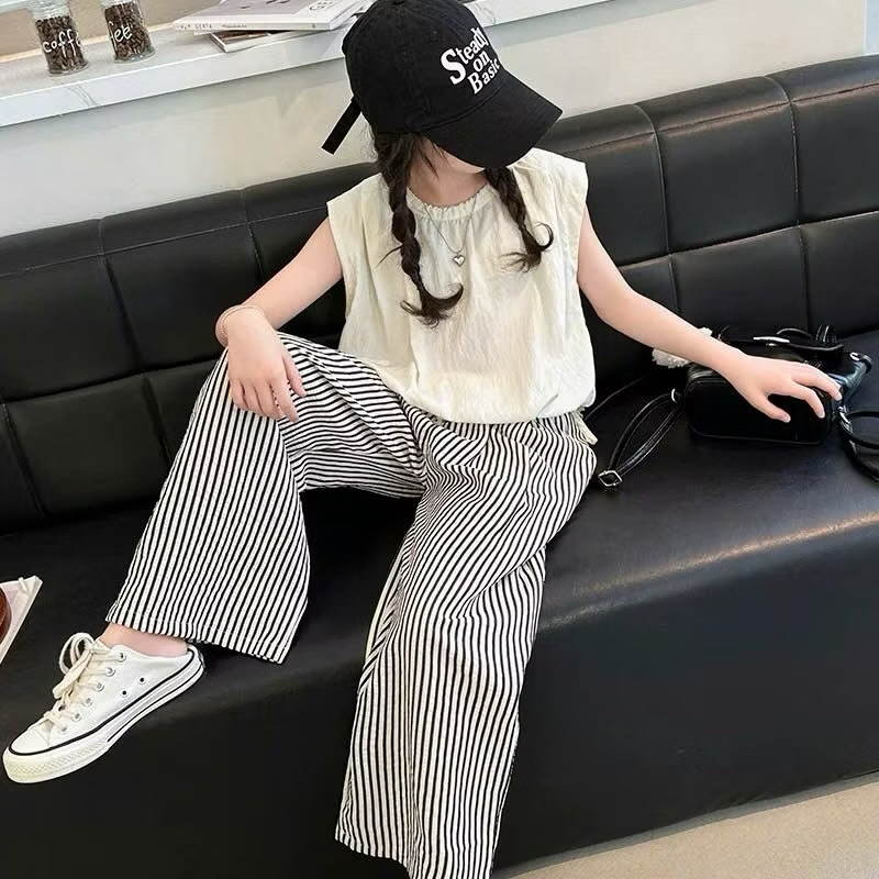 (15-65kg) Quần kẻ cực xinh cho bé gái