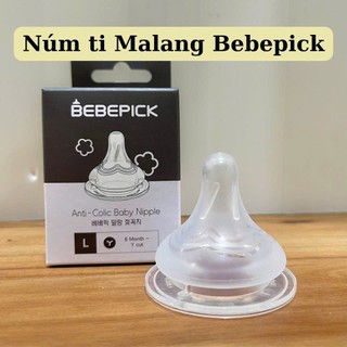 Núm ti thay thế bình Bebepick / malang ver 2 ( và các bình sữa cổ rộng Hàn Quốc) gắn vừa moyuum