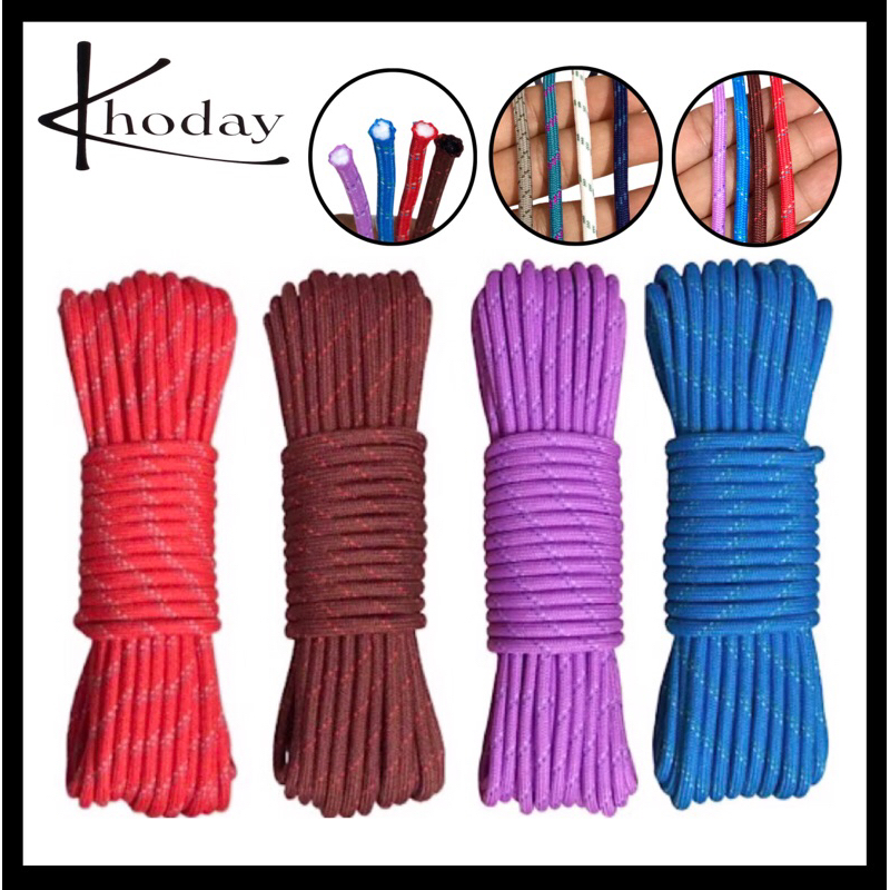 10 mét- Dây Dù 3.5mm tròn có lõi chắc chắn nhưng rất mền mịn dùng làm macrame, thời trang, cột đồ