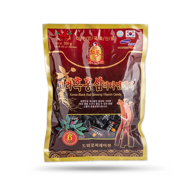 Kẹo Sâm Đen - Hắc Sâm Hàn Quốc 300gram/Gói - Nhập Khẩu