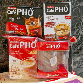 Cà Phê Phố Sữa Đá / Đen Đá Hộp 240g/160g
