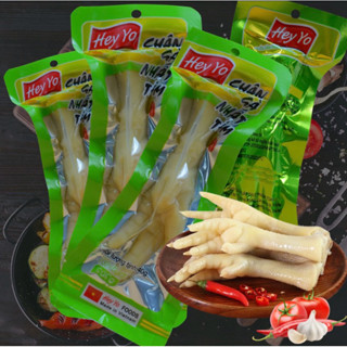  Chân gà Hey Yo Nhất tâm 40g chân gà ngâm ớt xanh ủ vị thơm ngon. Chân gà Việt Nam 