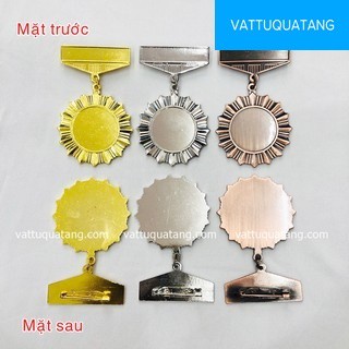 Combo 10 cái Phôi huân chương, kỷ niệm chương cài áo trơn, chưa in