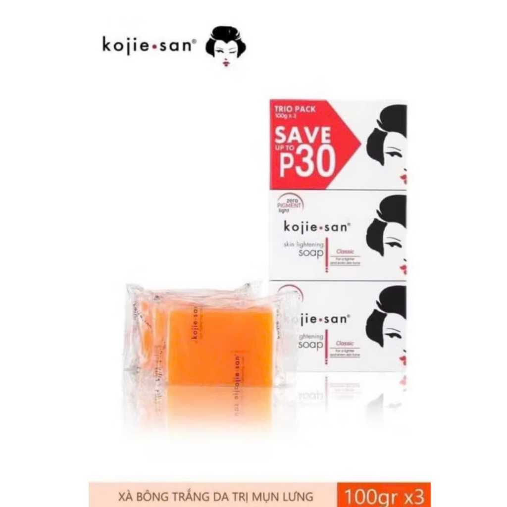 Set 3 Xà Phòng Kojiesan 300 gram  [100 gram mỗi soap]