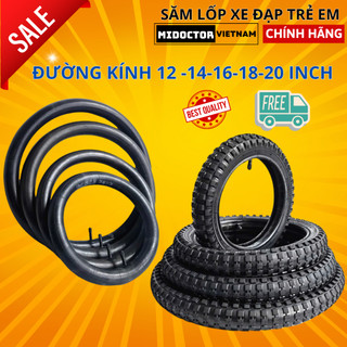  Săm Lốp Xe Đạp Trẻ Em Chọn Size 12 14 16 18 20 inch Cao Su Tự Nhiên 1.75 2.125 2.4 inch Xăm miDoctor 