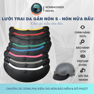 Lưỡi trai mỏ mũ gắn mũ bảo hiểm 1/2 nửa đầu hàng đẹp nhiều màu sắc đa dạng theo màu nón gắn nón sơn