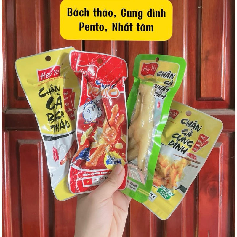 Combo 10, 20 chân gà Hey Yo, chân gà Bách thảo, chân gà Nhất tâm, chân gà Pento, chân gà rút xương C