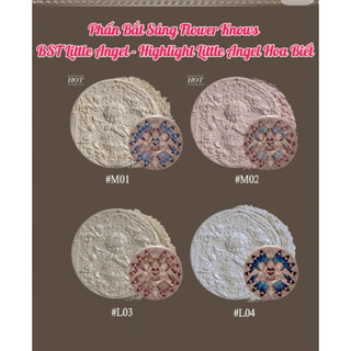 Có Sẵn Phấn Bắt Sáng Flower Knows BST Little Angel - Highlight Little Angel Hoa Biết