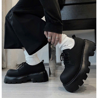 Giày đốc chunky đế cao 7cm khâu sẵng, giày oxford tăng chiều cao nam - Đốc 7