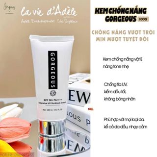 Kem Chống Nắng Múi Xù Chính Hãng GORGEOUS Phiên Bản Mới Chống Nắng Nâng Tone
