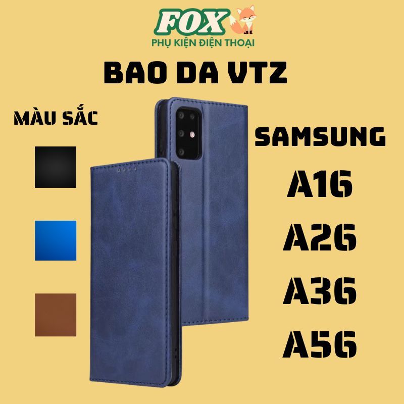 Bao da gập 2 mặt Samsung A16 A26 A36 A56 có ngăn đựng thẻ tiện lợi