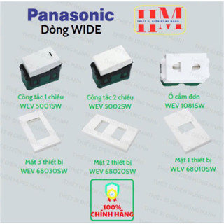 Mặt nạ, Công tắc ,Ổ cắm Panasonic dòng Wide cắm nhanh Chính hãng