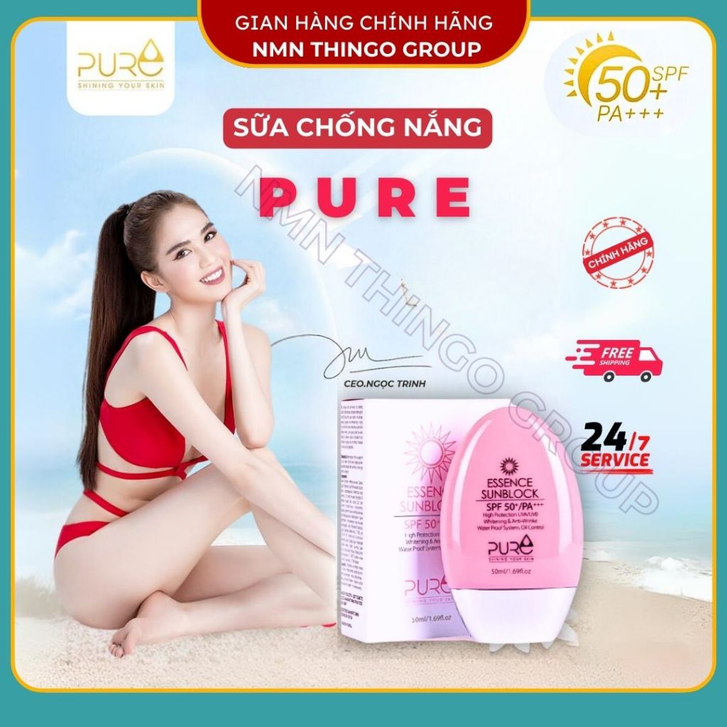 Sữa chống nắng Pure Essence Sunblock, SPF50+