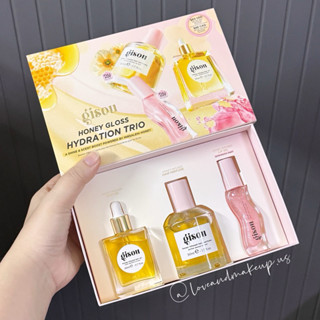 (AUTH SEPHORA 2025) Set Dầu Dưỡng Tóc, Nước Hoa Tóc & Son Dưỡng Gisou Honey Gloss Hydration Trio