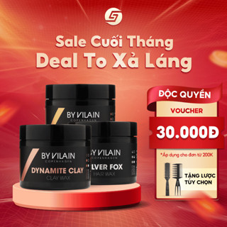 COMBO Sáp vuốt tóc Silver Fox, Dynamite Clay, Gold Digger By Vilain 65ml Chính hãng Đan Mạch