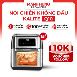  Nồi Chiên Không Dầu KALITE Q10 Công Suất 1800W Dung Tích 10 Lít Bảo Hành 24 Tháng 