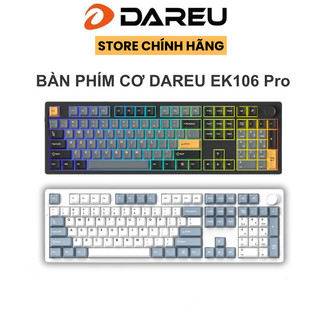  Bàn phím cơ DAREU EK106 PRO HAZE BLUE   BLACK GOLD– DareU CLOUD  Linear  Chính hãng 