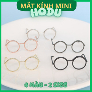 ( 2 cái) Mắt kính mini cho thú bông, thú len tốt nghiệp - Phụ Kiện len milk handmade