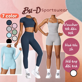 Đồ Tập Thể Thao Nữ Gym, Yoga Thoáng Khí Chất Poly Cao Cấp Thiết Kế Áo Dây, Croptop, Tay Dài, Quần Ngắn, Quần Dài (mã 519