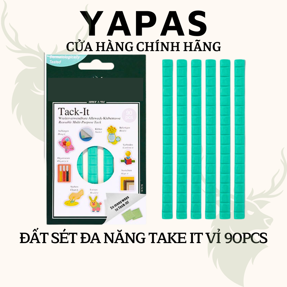 Đất sét đa năng take it vỉ 90 miếng, keo đa năng dính nail gắn móng tay giả