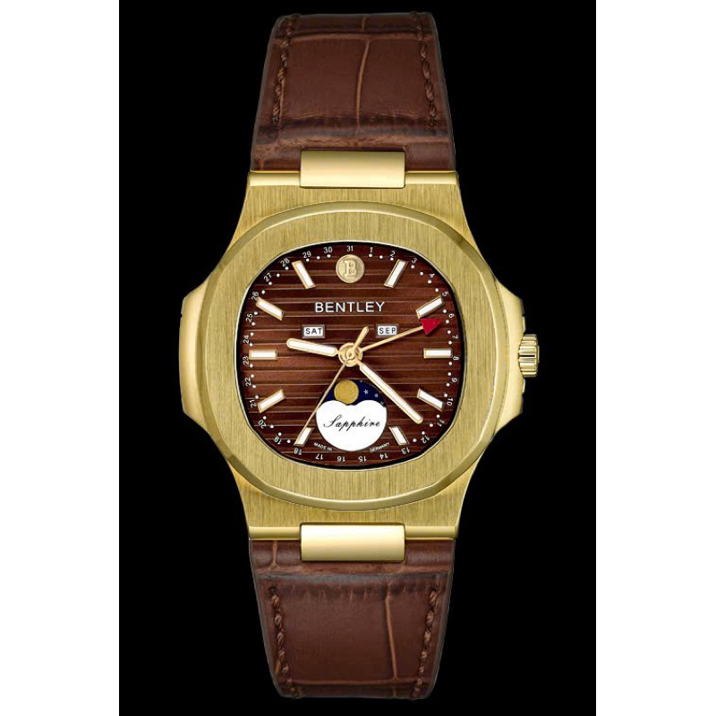 [Chính Hãng 100%] Đồng Hồ Nam Bentley BL2340 (2340) Máy Quartz (Pin) Kính Sapphiare Mặt Vuông Siz 40