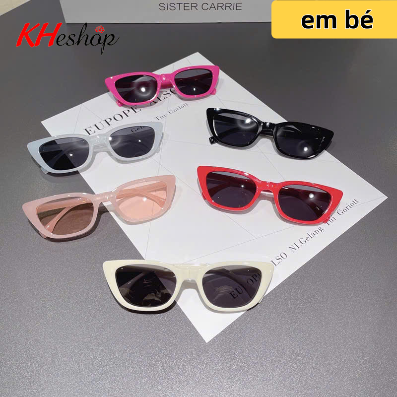 Kính gấp gọn phong cách mắt mèo dễ thương, cho TRẺ EM, tiện dụng, thời trang mã Y3016