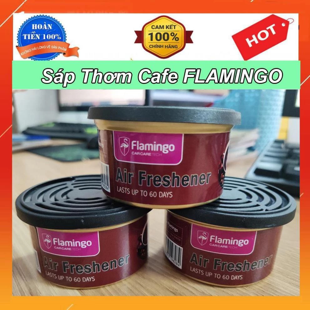 💥Sáp thơm Flamingo💥Sáp Thơm Nước Hoa Ô Tô FLAMINGO Khử Mùi Xe Hơi Cao Cấp - hương Coffee.