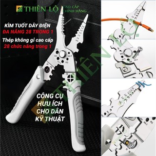  Kìm Tuốt Dây Điện Đa năng Của Thiên Lộ Tuốt Kéo Cắt Uốn Dây Cực Tiện Cao Cấp 