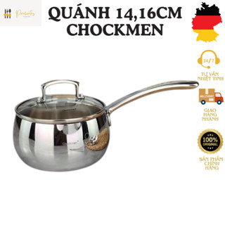Quánh inox 14cm và quánh 16 cm CHOCKMEN CKM 568 và CKM 592, quánh inox CHOCKMEN, quánh nấu đồ ăn dặm
