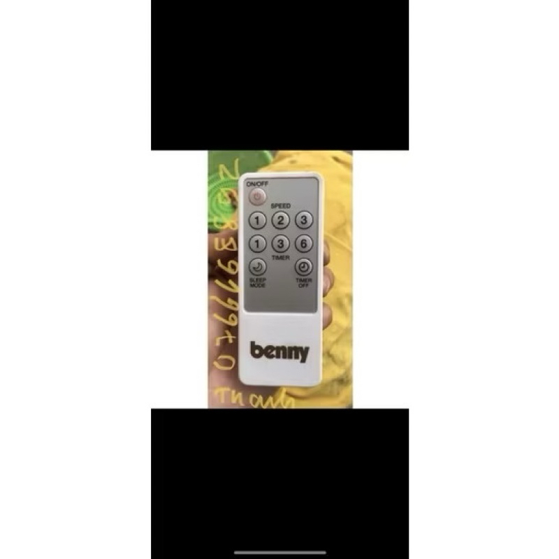 điều khiển quạt trần BENNY( khiển cũ giống như hình đặt mua về mới dùng được)