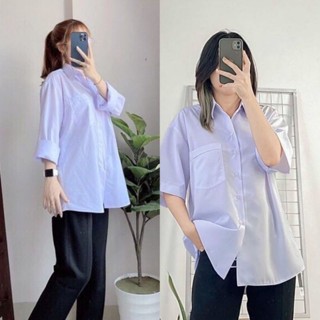 Áo trắng nam nữ đi học giá rẻ ngắn tay và dài tay