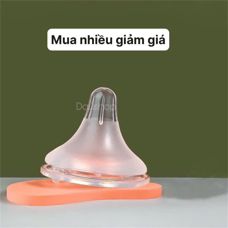 COMBO 5 Núm ti SIÊU MỀM cổ rộng, cổ hẹp đủ size S/M/L/LL thay thế cho bình cổ rộng