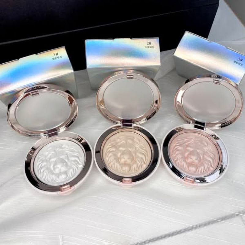 Phấn bắt sáng Lion Gloss Powder Highlight Sư tử mềm mịn sang chảnh bám phấn lên màu đẹp