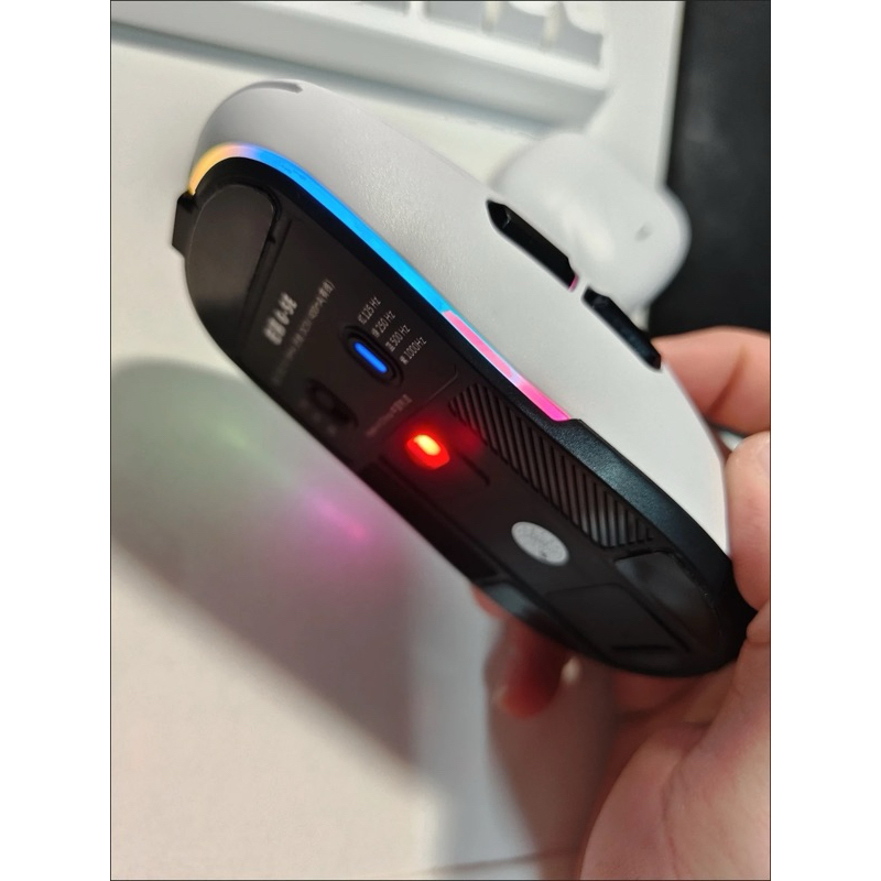 Chuột không dây Gaming HongMu GSE | PAW3104DB | 3 mode kết nối | Có App | Led RGB | DPI 800-12000 |Pin 650ma | Nặng 78g | BigBuy360 - bigbuy360.vn