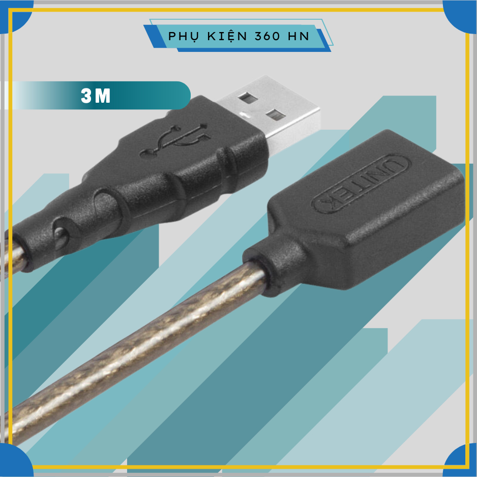 Dây nối dài USB Unitek 3m Y-C417A