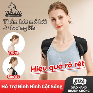 Đai Đeo Chống Gù Lưng Thoáng Khí VOVOVA Điều Chỉnh Tư Thế Cao Cấp Cho Dân Văn Phòng Và Học Sinh đai tập gym