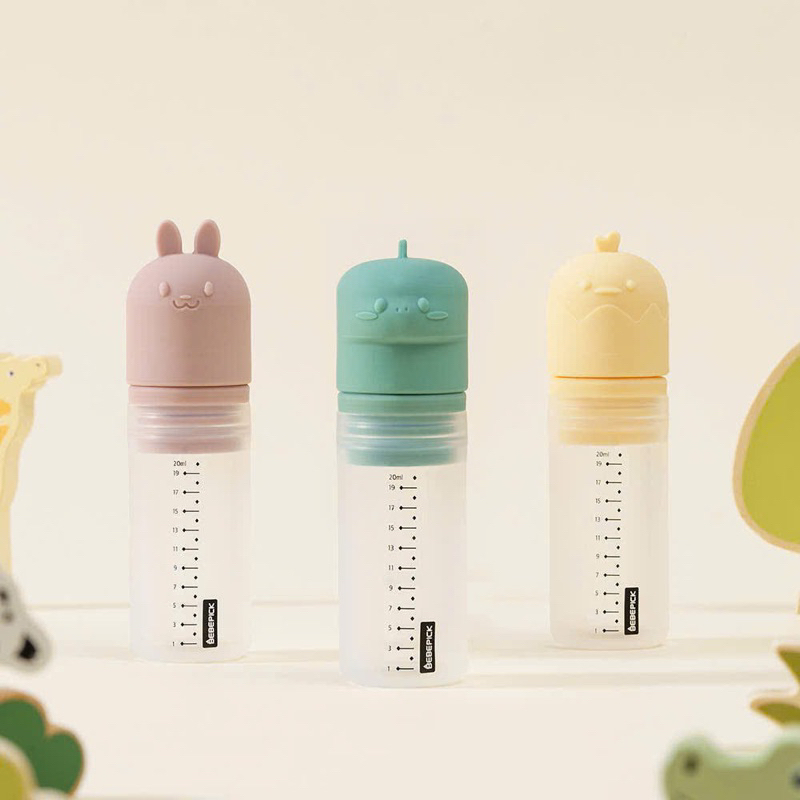 Lọ silicon mini uống vitamin Bebepick 20ml