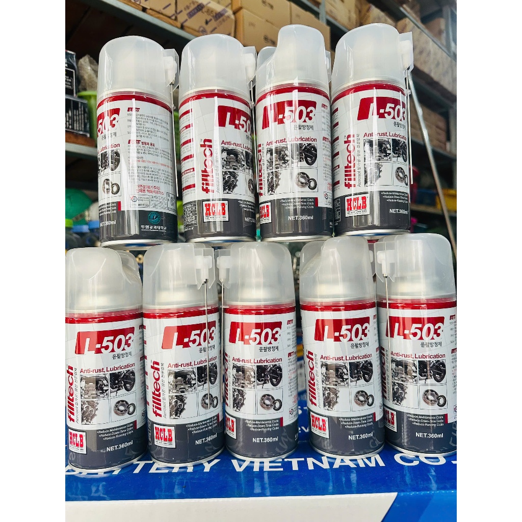 Dầu chống rỉ bôi trơn Hàn Quốc filltech L503 ( RP7 hàn quốc) xịn dung tích 360 ml